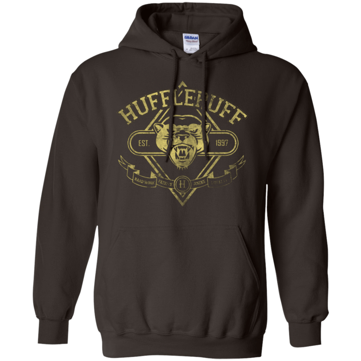 Sweatshirts Dark Chocolate / Small HUFFLEPUFF Pullover Hoodie