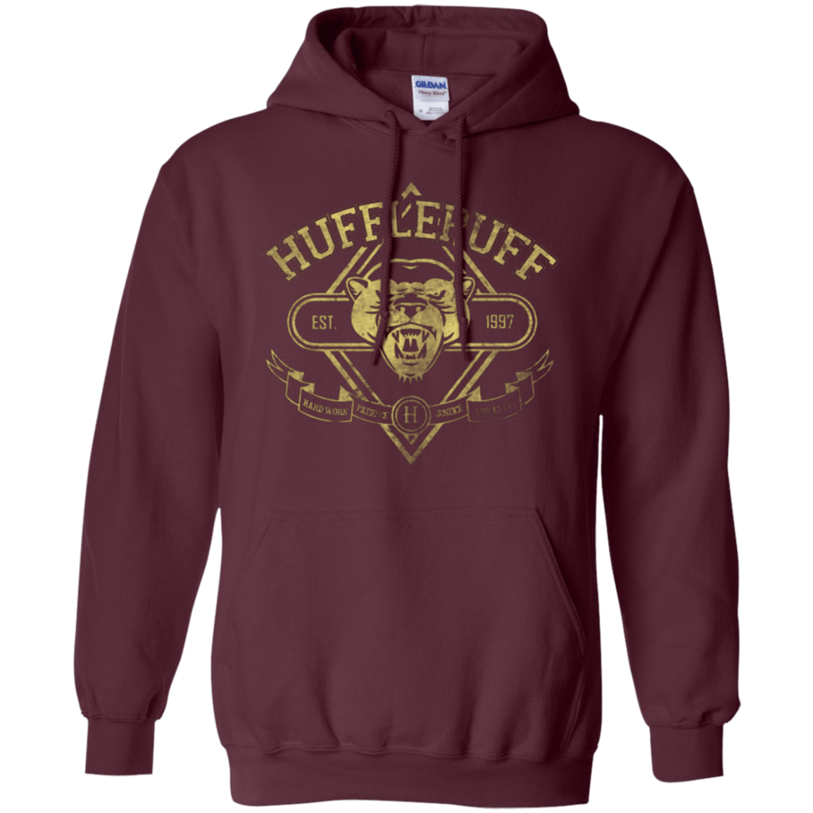 Sweatshirts Maroon / Small HUFFLEPUFF Pullover Hoodie