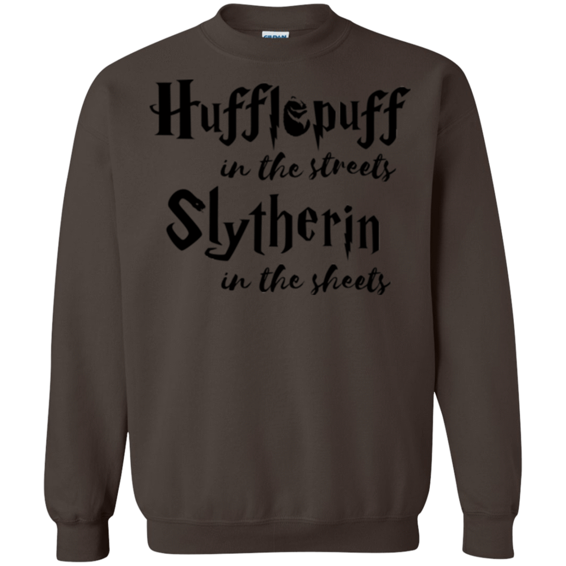 Sweatshirts Dark Chocolate / Small Hufflepuff Streets Crewneck Sweatshirt