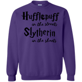 Sweatshirts Purple / Small Hufflepuff Streets Crewneck Sweatshirt