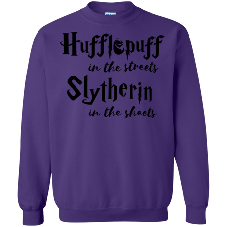 Sweatshirts Purple / Small Hufflepuff Streets Crewneck Sweatshirt