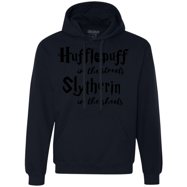 Sweatshirts Navy / Small Hufflepuff Streets Premium Fleece Hoodie