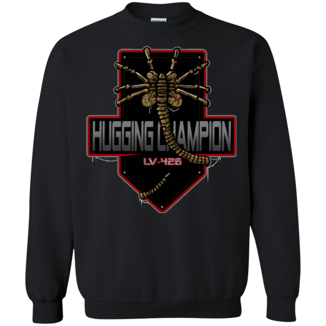 Sweatshirts Black / Small Hugging Champ Crewneck Sweatshirt