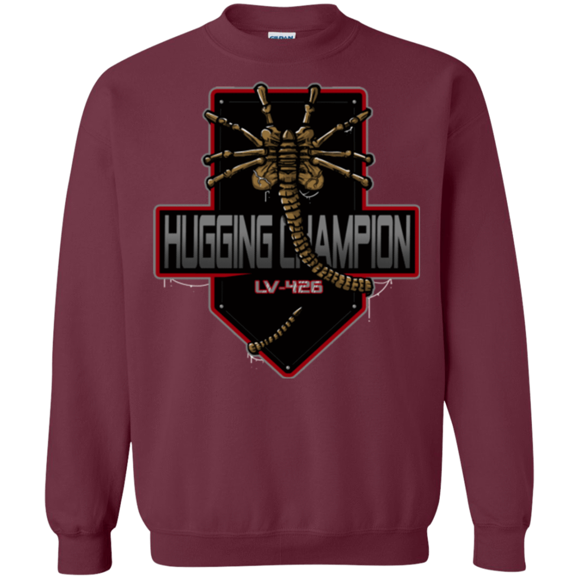 Sweatshirts Maroon / Small Hugging Champ Crewneck Sweatshirt
