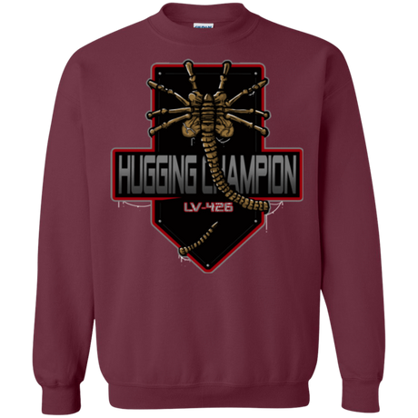Sweatshirts Maroon / Small Hugging Champ Crewneck Sweatshirt