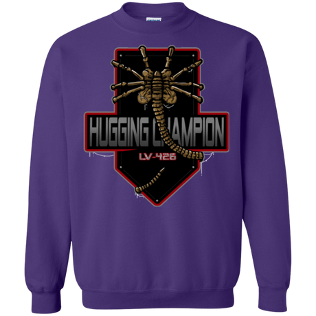 Sweatshirts Purple / Small Hugging Champ Crewneck Sweatshirt