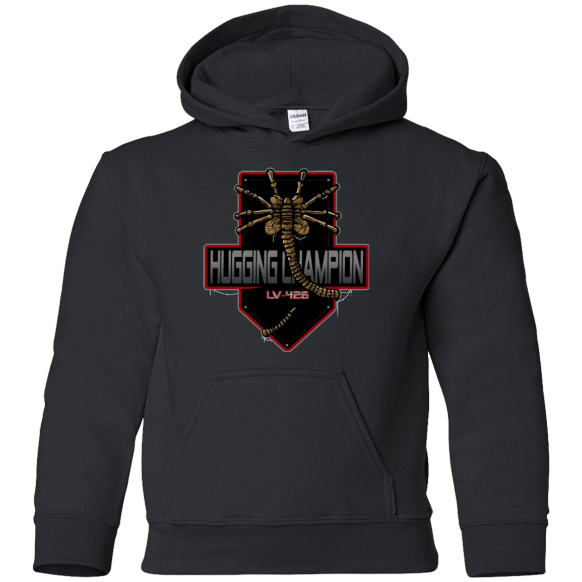 Sweatshirts Black / YS Hugging Champ Youth Hoodie