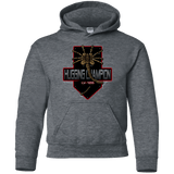 Sweatshirts Dark Heather / YS Hugging Champ Youth Hoodie