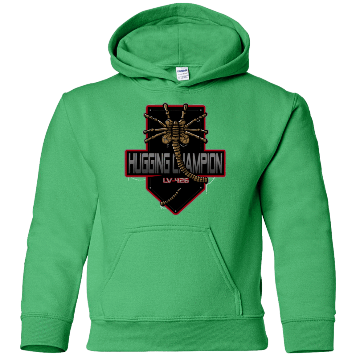 Sweatshirts Irish Green / YS Hugging Champ Youth Hoodie