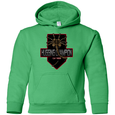 Sweatshirts Irish Green / YS Hugging Champ Youth Hoodie