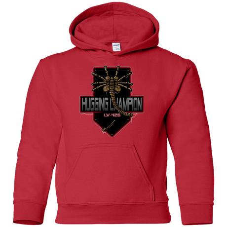 Sweatshirts Red / YS Hugging Champ Youth Hoodie