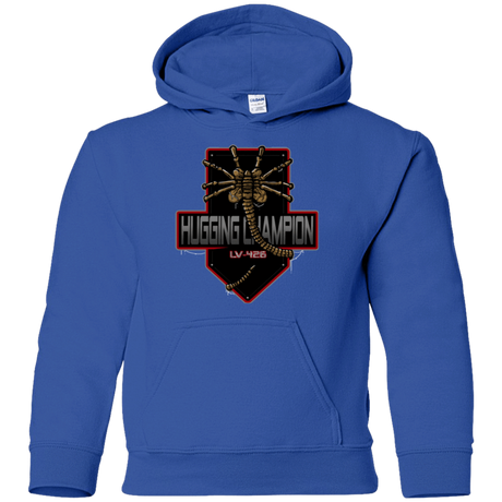 Sweatshirts Royal / YS Hugging Champ Youth Hoodie