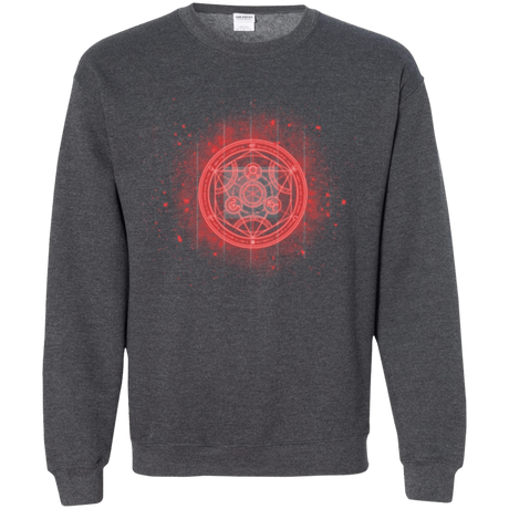 Sweatshirts Dark Heather / Small Human Transmutation Circle Crewneck Sweatshirt