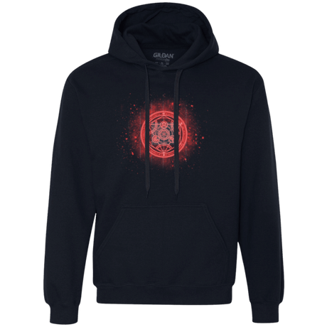 Sweatshirts Navy / Small Human Transmutation Circle Premium Fleece Hoodie