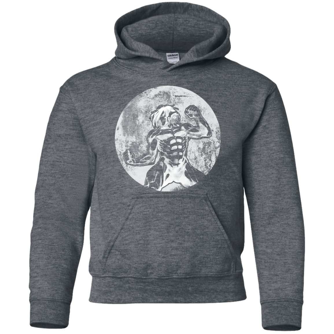 Sweatshirts Dark Heather / YS Humans Strength Youth Hoodie