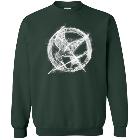 Sweatshirts Forest Green / Small Hunger Games Smoke Crewneck Sweatshirt