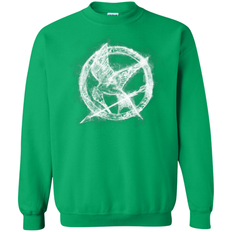 Sweatshirts Irish Green / Small Hunger Games Smoke Crewneck Sweatshirt