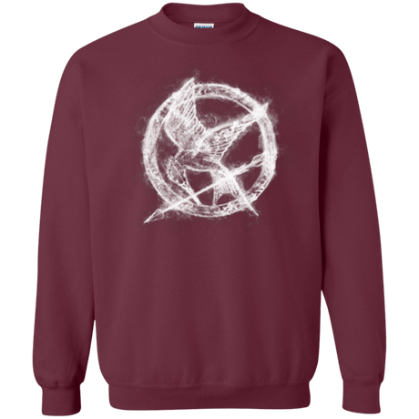 Sweatshirts Maroon / Small Hunger Games Smoke Crewneck Sweatshirt
