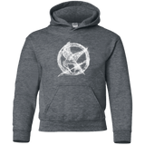 Sweatshirts Dark Heather / YS Hunger Games Smoke Youth Hoodie