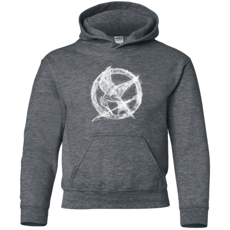 Sweatshirts Dark Heather / YS Hunger Games Smoke Youth Hoodie