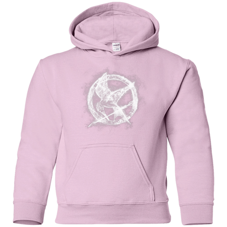 Sweatshirts Light Pink / YS Hunger Games Smoke Youth Hoodie