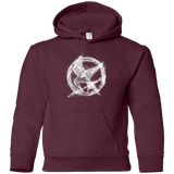 Sweatshirts Maroon / YS Hunger Games Smoke Youth Hoodie