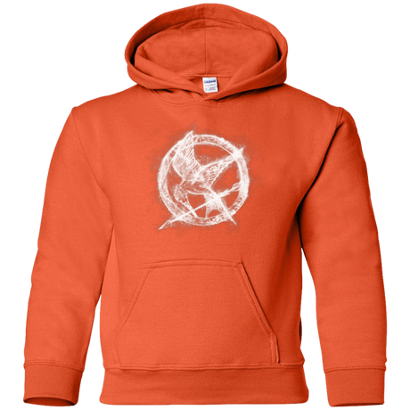 Sweatshirts Orange / YS Hunger Games Smoke Youth Hoodie