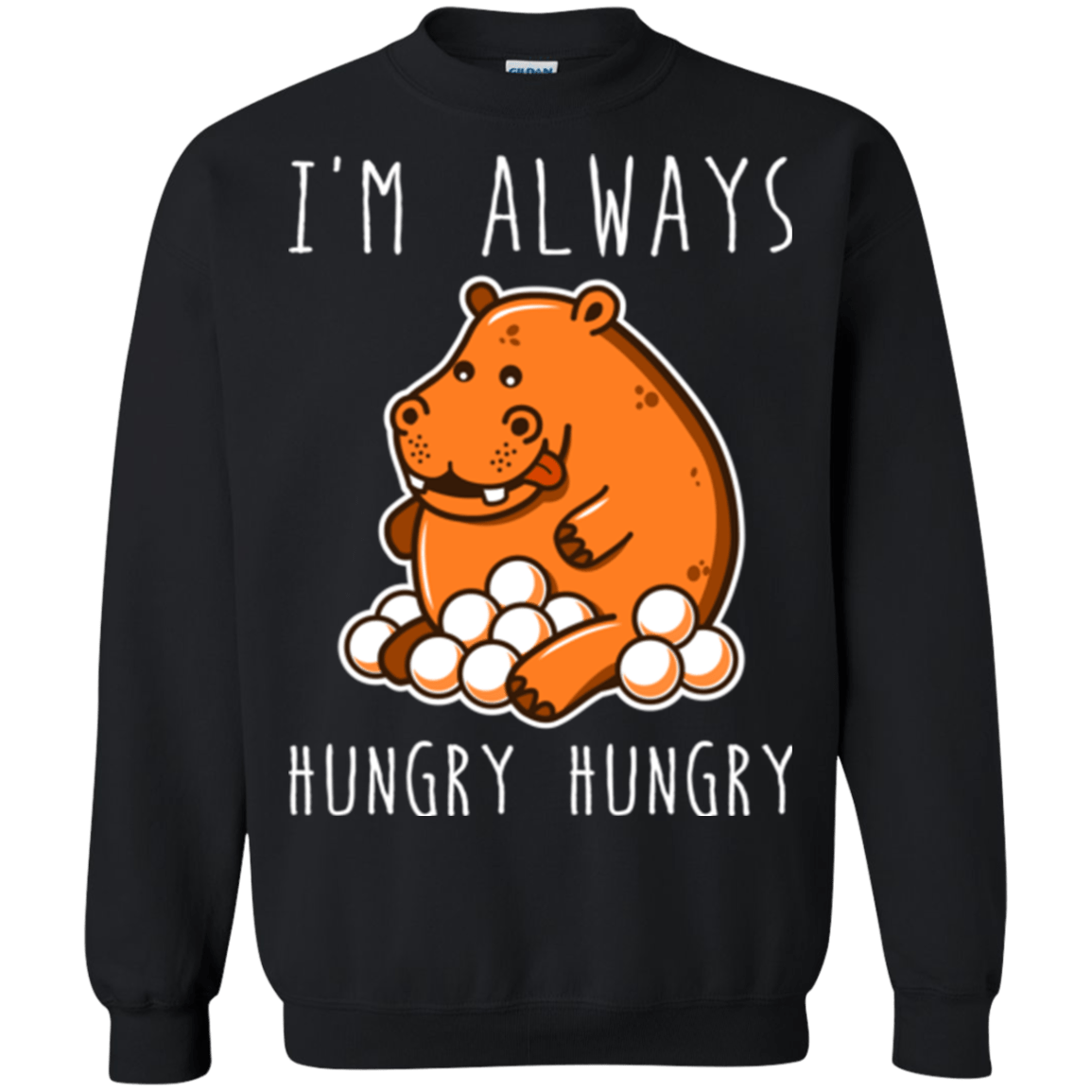 Sweatshirts Black / Small Hungry Hungry Crewneck Sweatshirt