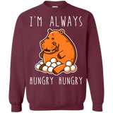 Sweatshirts Maroon / Small Hungry Hungry Crewneck Sweatshirt
