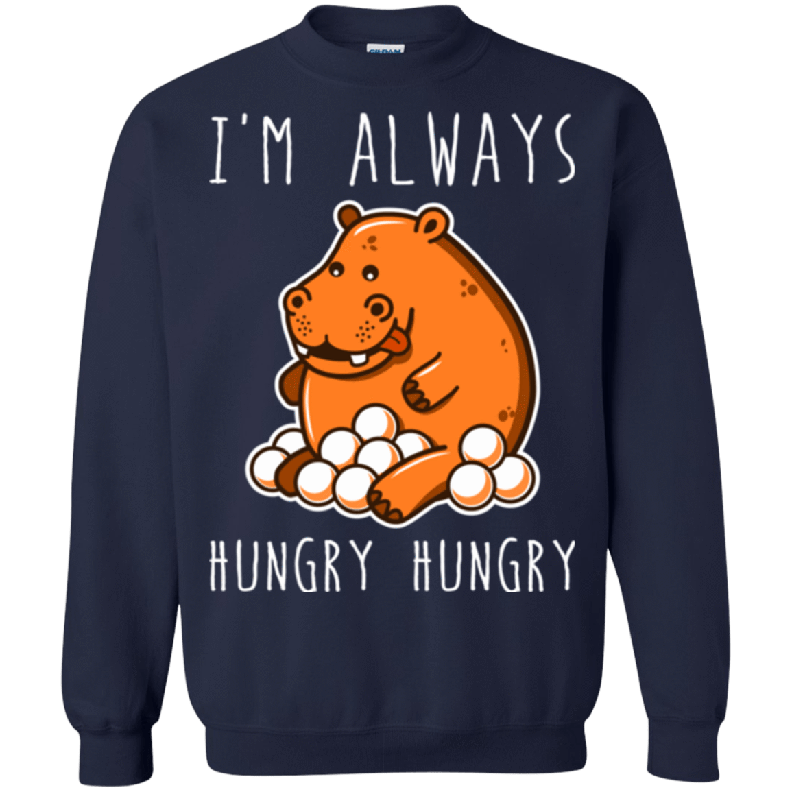 Sweatshirts Navy / Small Hungry Hungry Crewneck Sweatshirt