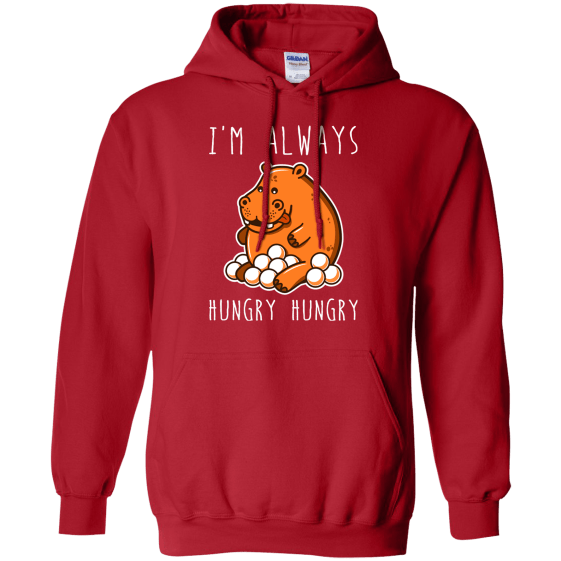 Sweatshirts Red / Small Hungry Hungry Pullover Hoodie