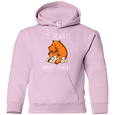 Sweatshirts Light Pink / YS Hungry Hungry Youth Hoodie