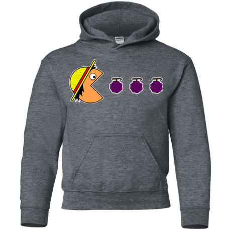 Sweatshirts Dark Heather / YS Hungry Pirate Youth Hoodie