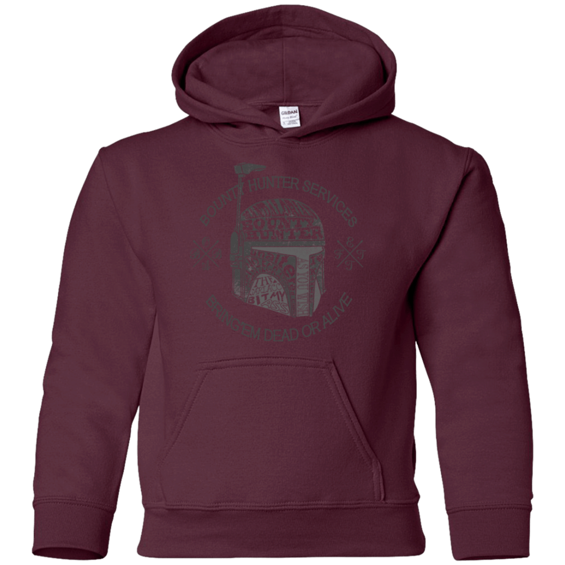 Sweatshirts Maroon / YS Hunter services Youth Hoodie
