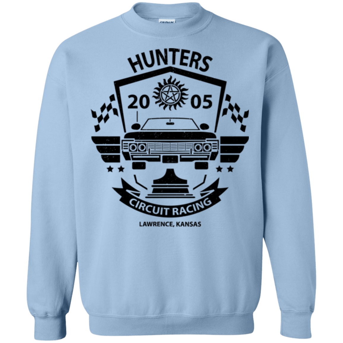 Sweatshirts Light Blue / Small Hunters Circuit Crewneck Sweatshirt
