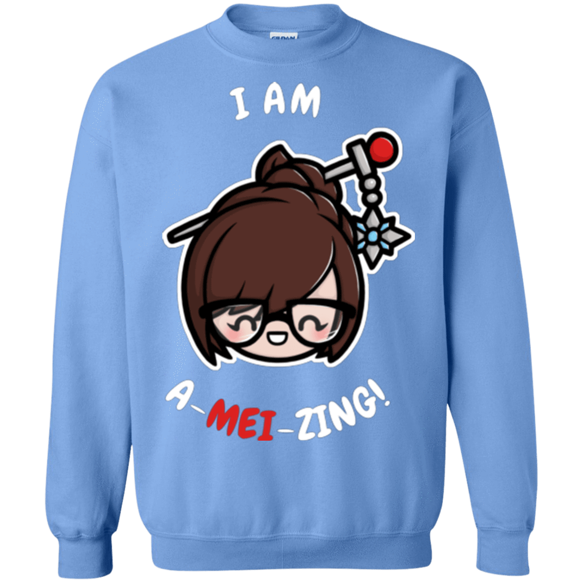Sweatshirts Carolina Blue / Small I Am A Mei Zing Crewneck Sweatshirt