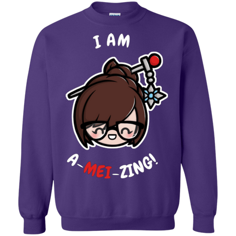 Sweatshirts Purple / Small I Am A Mei Zing Crewneck Sweatshirt