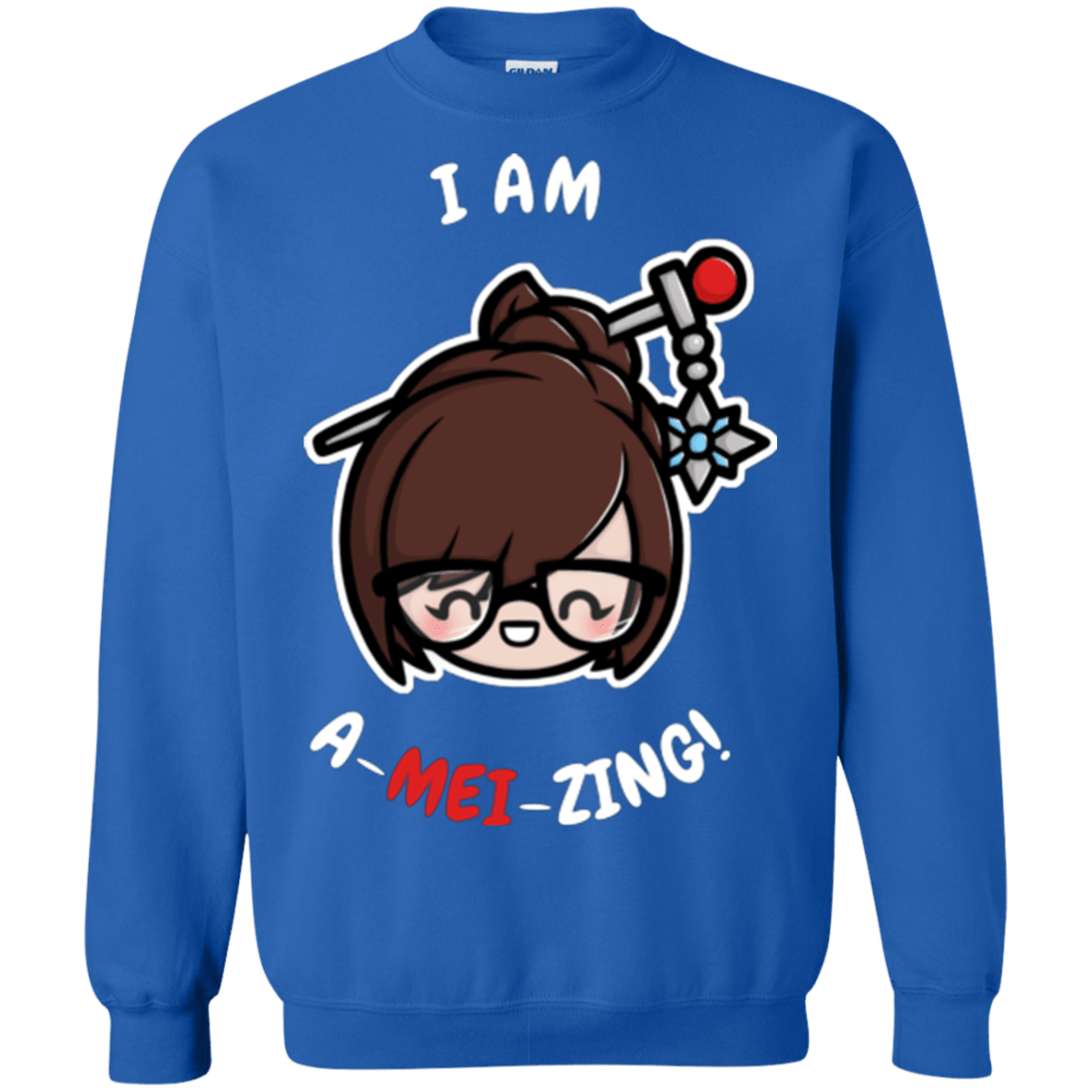 Sweatshirts Royal / Small I Am A Mei Zing Crewneck Sweatshirt