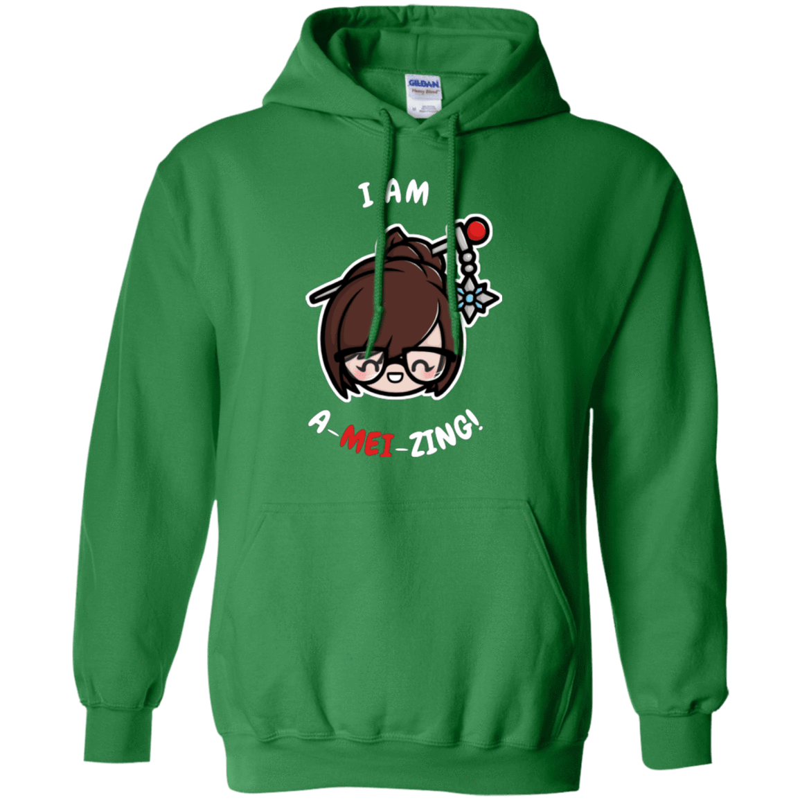 Sweatshirts Irish Green / Small I Am A Mei Zing Pullover Hoodie