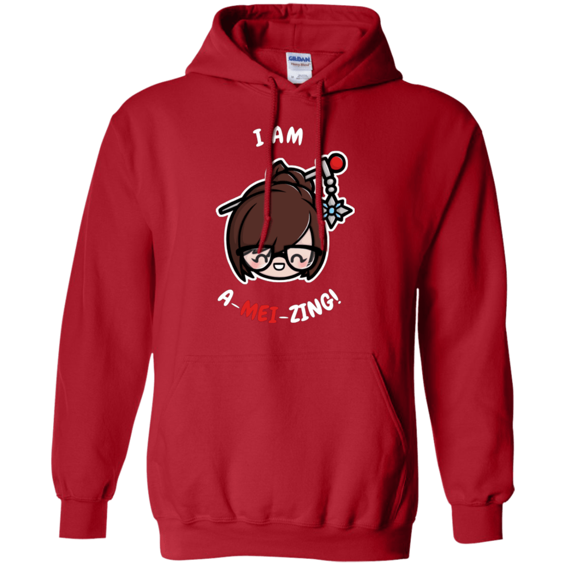 Sweatshirts Red / Small I Am A Mei Zing Pullover Hoodie