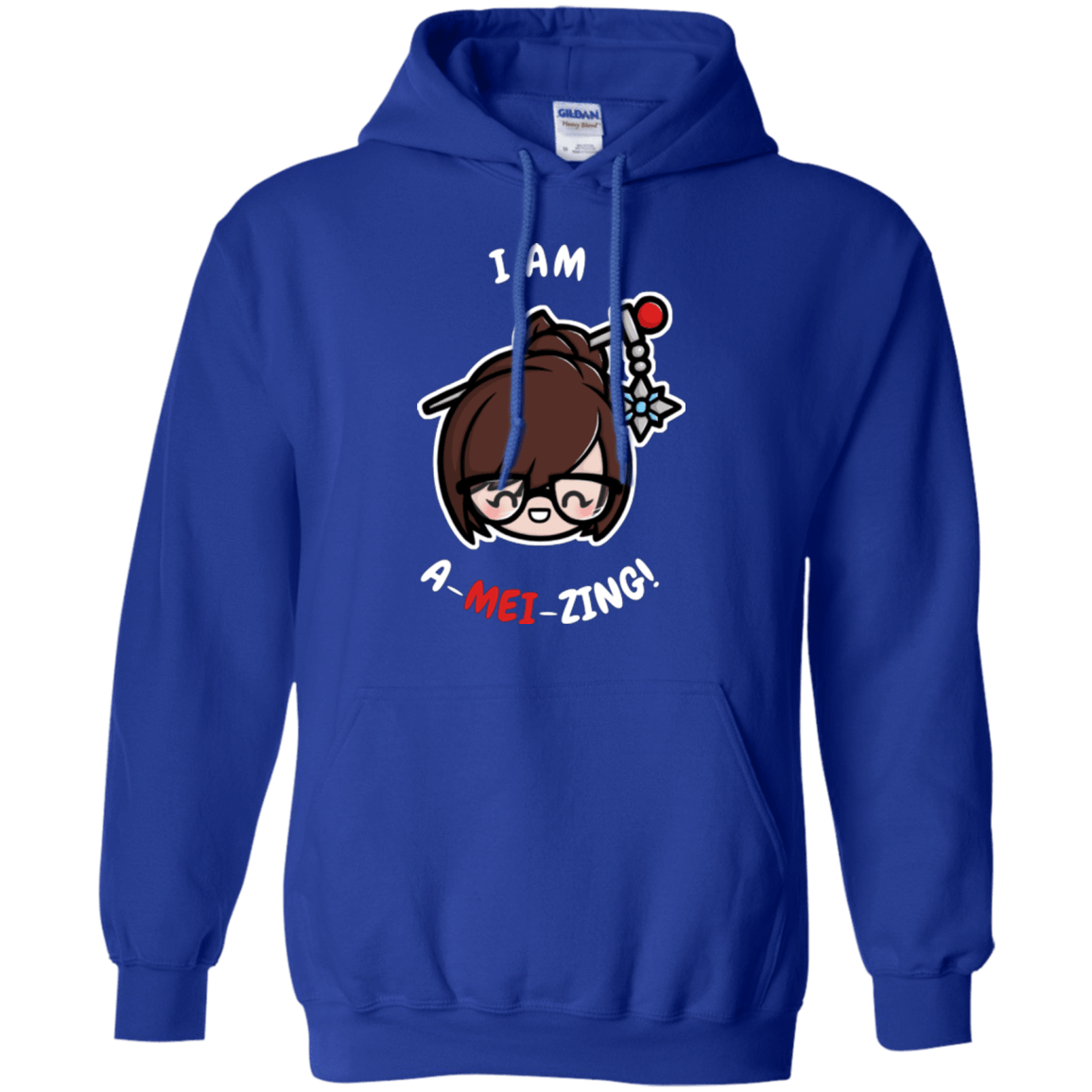 Sweatshirts Royal / Small I Am A Mei Zing Pullover Hoodie