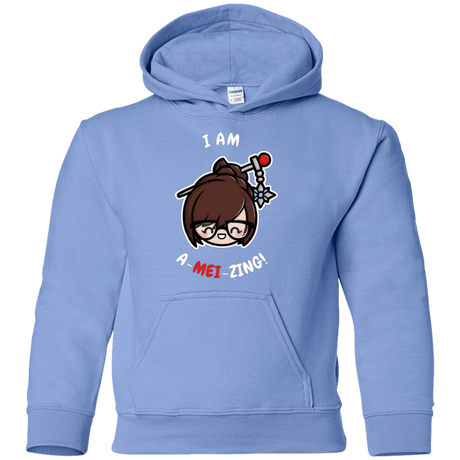 Sweatshirts Carolina Blue / YS I Am A Mei Zing Youth Hoodie