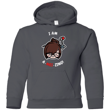 Sweatshirts Charcoal / YS I Am A Mei Zing Youth Hoodie