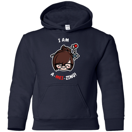 Sweatshirts Navy / YS I Am A Mei Zing Youth Hoodie