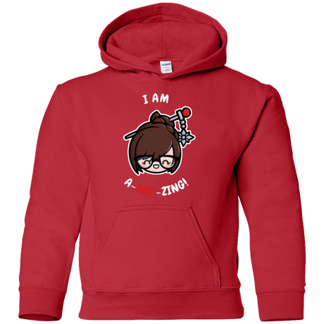 Sweatshirts Red / YS I Am A Mei Zing Youth Hoodie