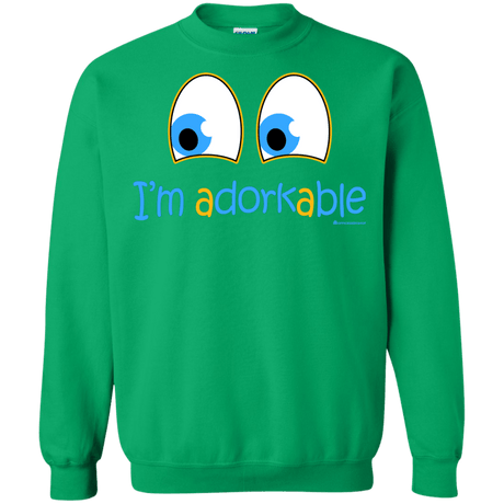 Sweatshirts Irish Green / Small I Am Adorkable Crewneck Sweatshirt
