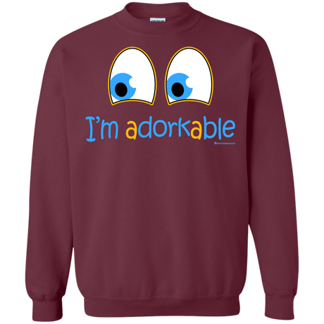Sweatshirts Maroon / Small I Am Adorkable Crewneck Sweatshirt
