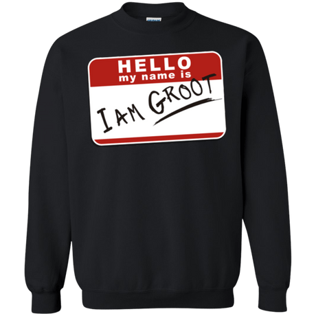 Sweatshirts Black / Small I am Groot Crewneck Sweatshirt