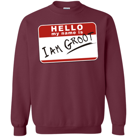 Sweatshirts Maroon / Small I am Groot Crewneck Sweatshirt