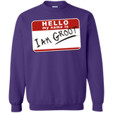 Sweatshirts Purple / Small I am Groot Crewneck Sweatshirt